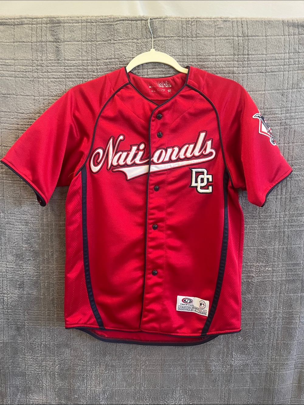 Nationals Red Baseball Jersey - DC Logo